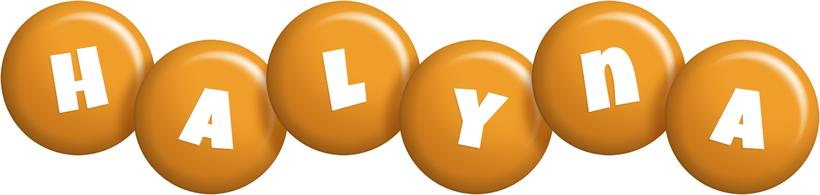 Halyna candy-orange logo
