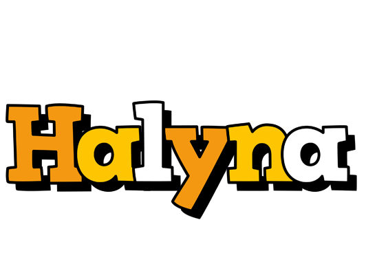 Halyna cartoon logo