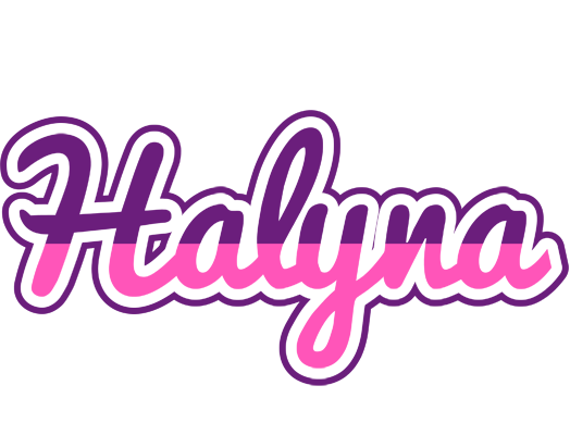 Halyna cheerful logo