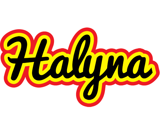 Halyna flaming logo