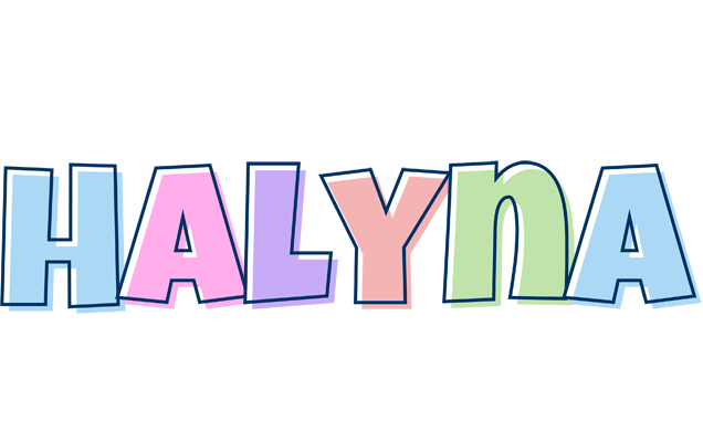 Halyna pastel logo