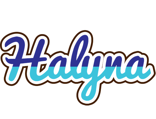 Halyna raining logo