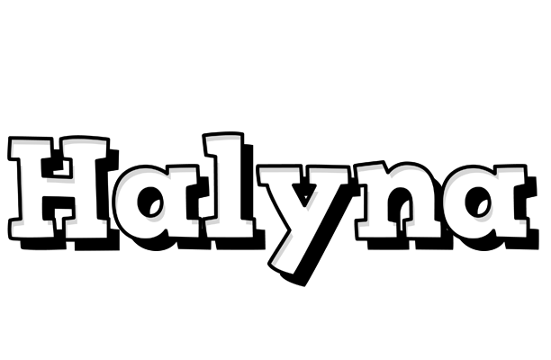 Halyna snowing logo