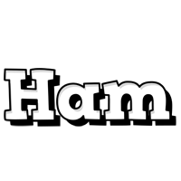 Ham snowing logo