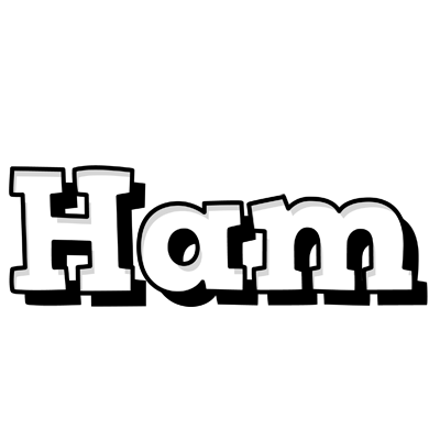 Ham snowing logo