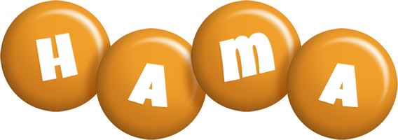 Hama candy-orange logo