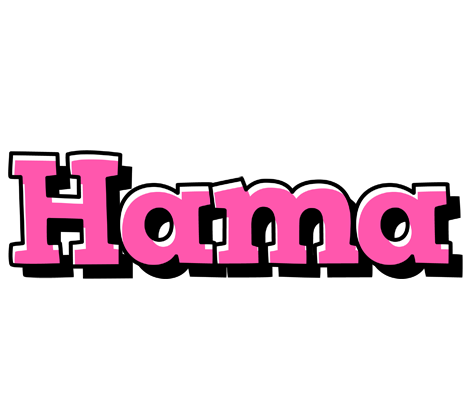 Hama girlish logo