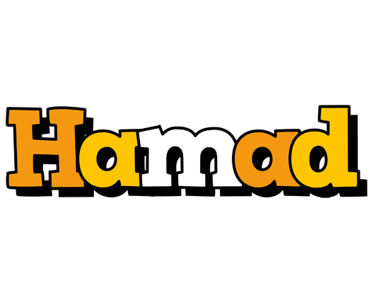 Hamad cartoon logo