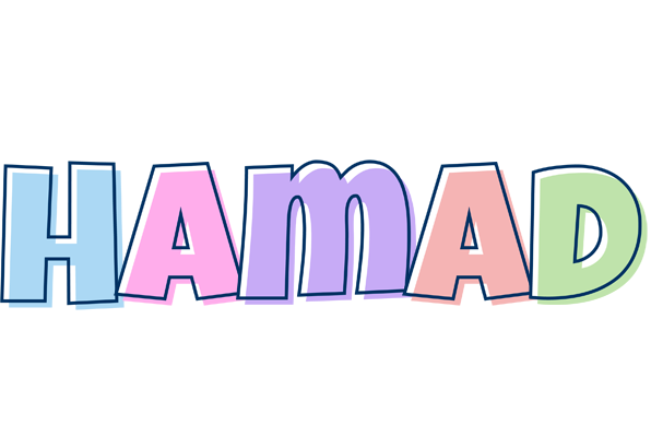 Hamad pastel logo