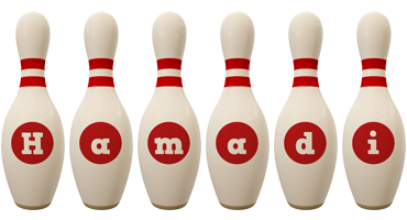 Hamadi bowling-pin logo