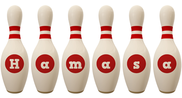 Hamasa bowling-pin logo