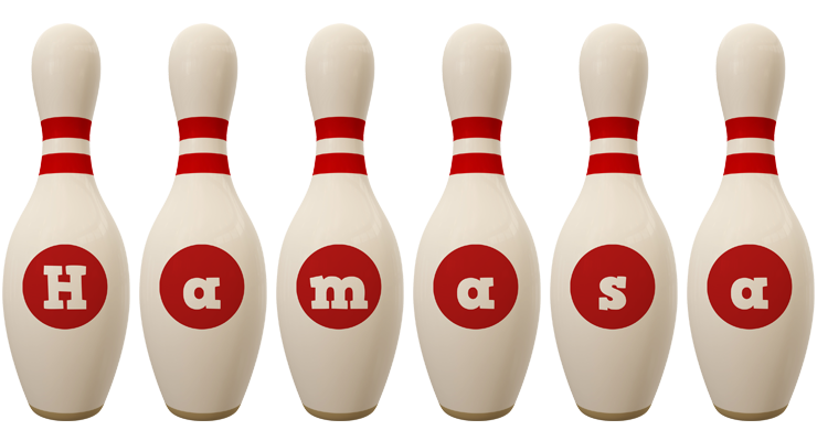 Hamasa bowling-pin logo