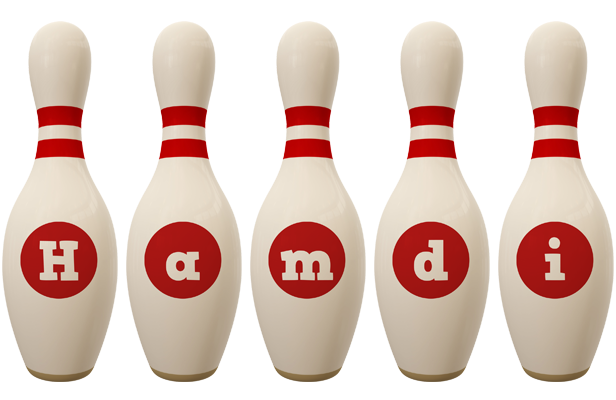 Hamdi bowling-pin logo