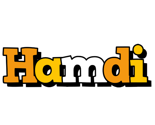 Hamdi cartoon logo