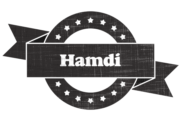 Hamdi grunge logo