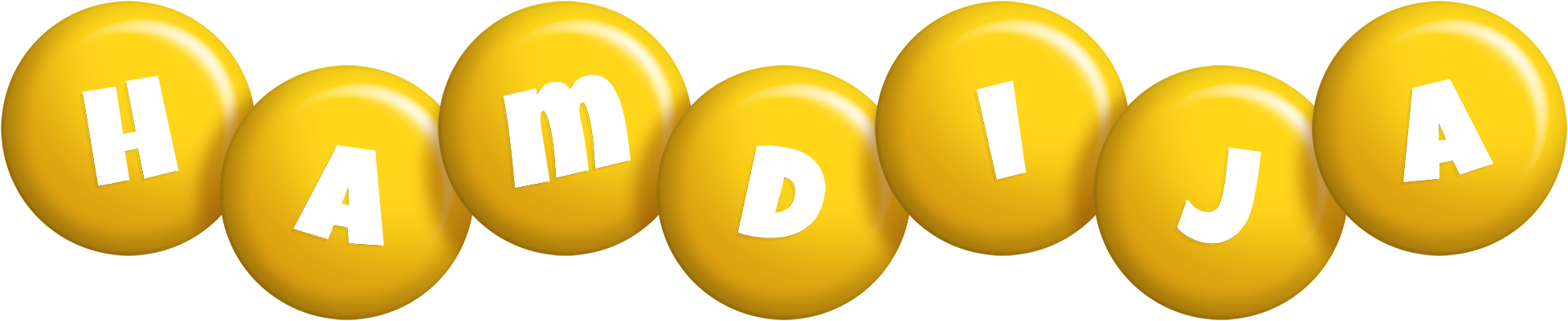 Hamdija candy-yellow logo