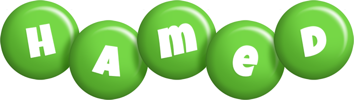 Hamed candy-green logo