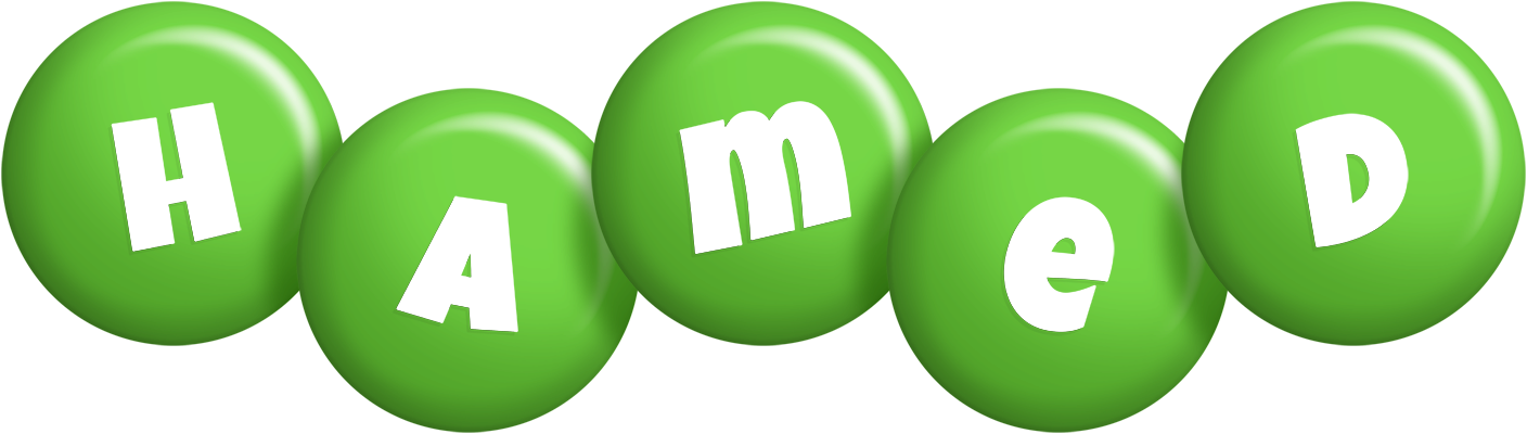 Hamed candy-green logo