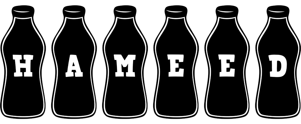 Hameed bottle logo