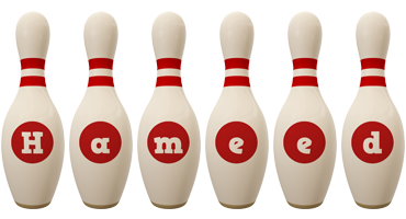 Hameed bowling-pin logo