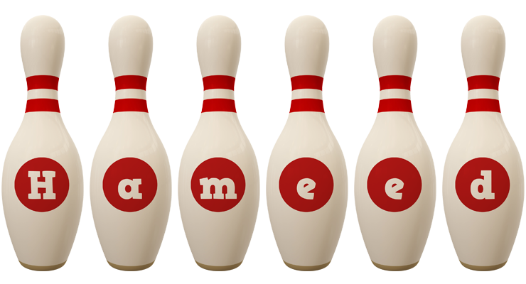 Hameed bowling-pin logo