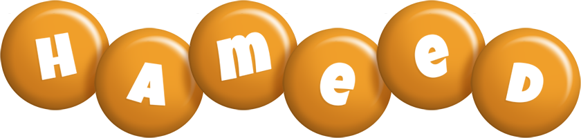 Hameed candy-orange logo