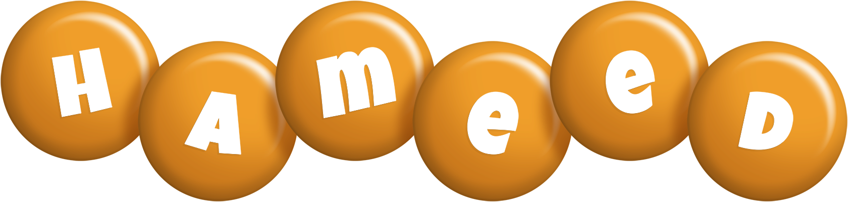 Hameed candy-orange logo
