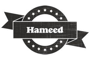 Hameed grunge logo