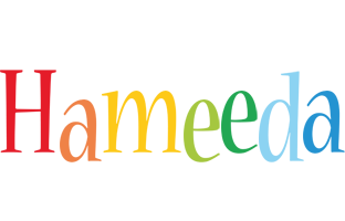 Hameeda birthday logo