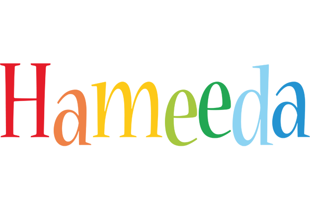Hameeda birthday logo