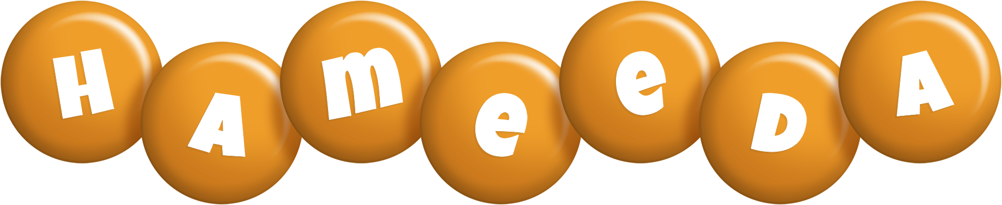Hameeda candy-orange logo
