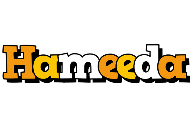 Hameeda cartoon logo