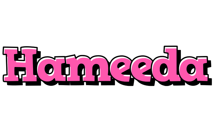 Hameeda girlish logo