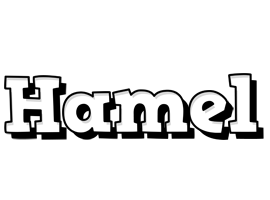 Hamel snowing logo