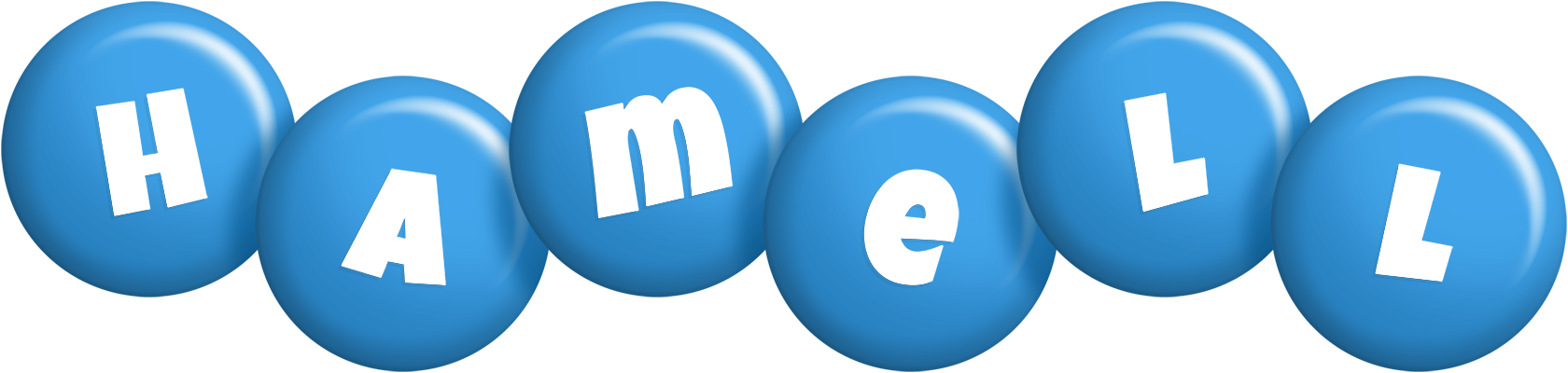 Hamell candy-blue logo