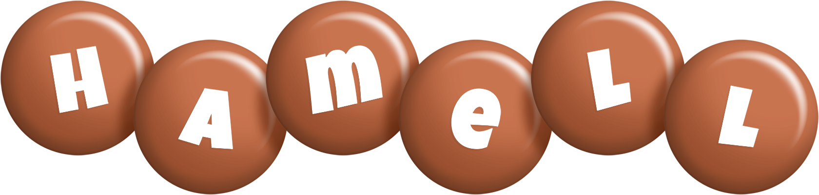 Hamell candy-brown logo