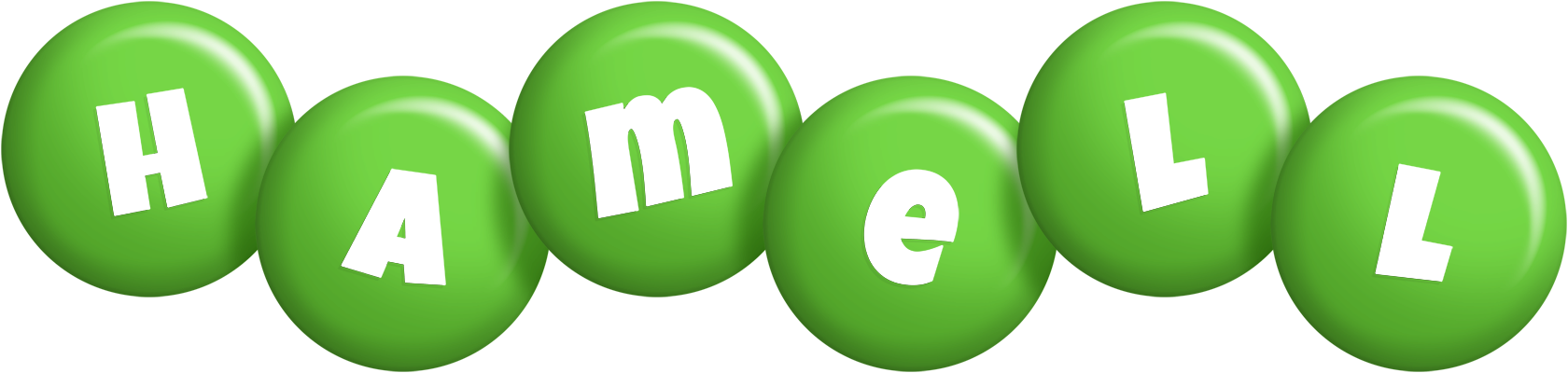 Hamell candy-green logo