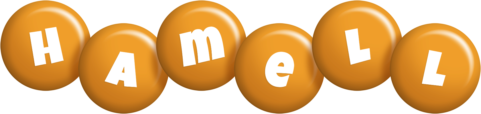 Hamell candy-orange logo