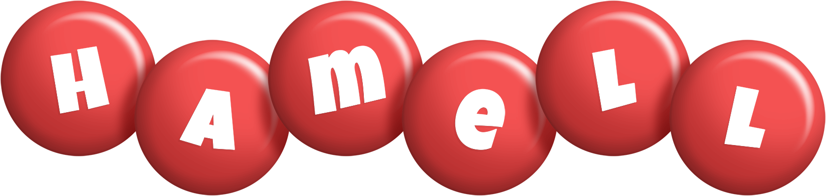 Hamell candy-red logo