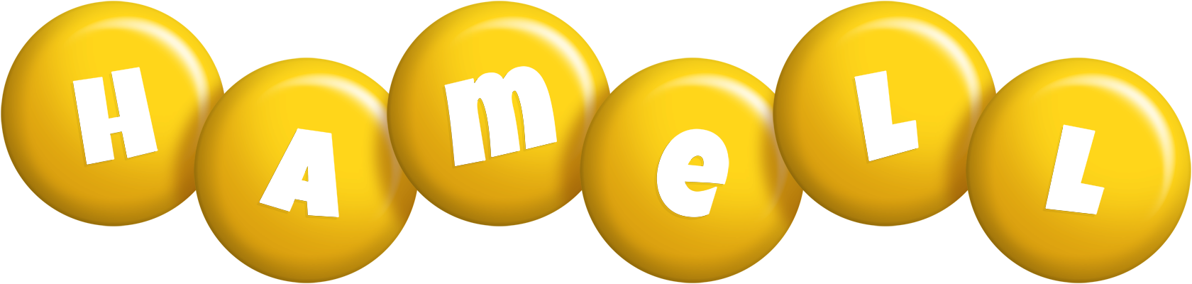 Hamell candy-yellow logo
