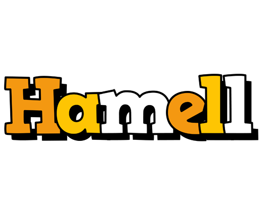 Hamell cartoon logo