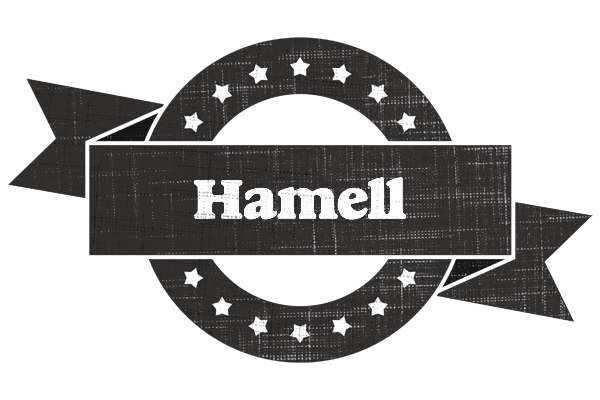 Hamell grunge logo