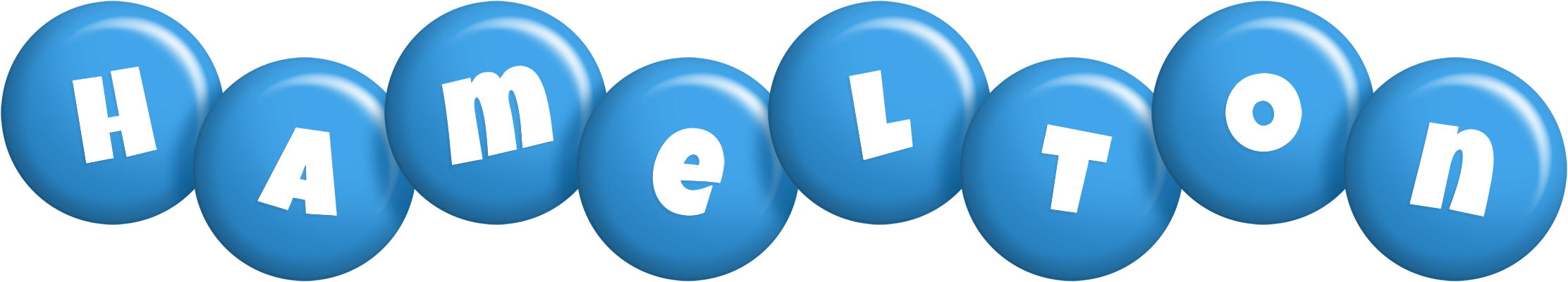 Hamelton candy-blue logo