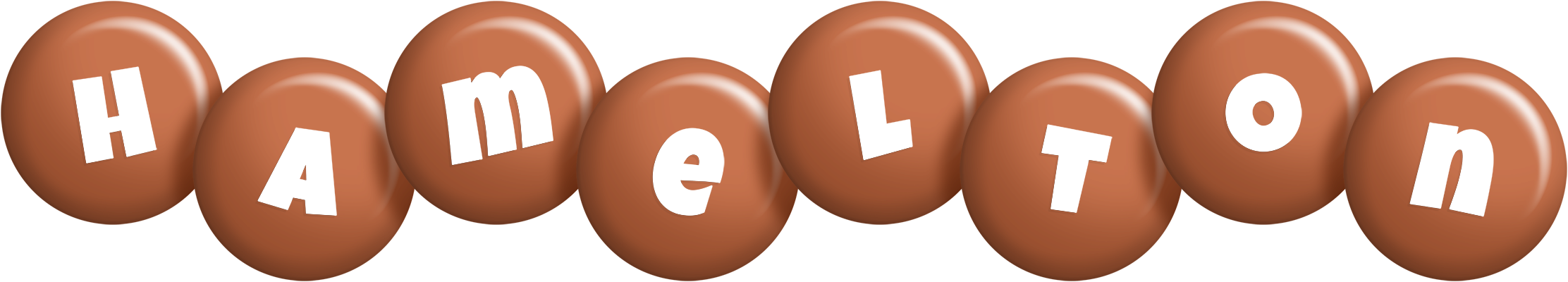 Hamelton candy-brown logo