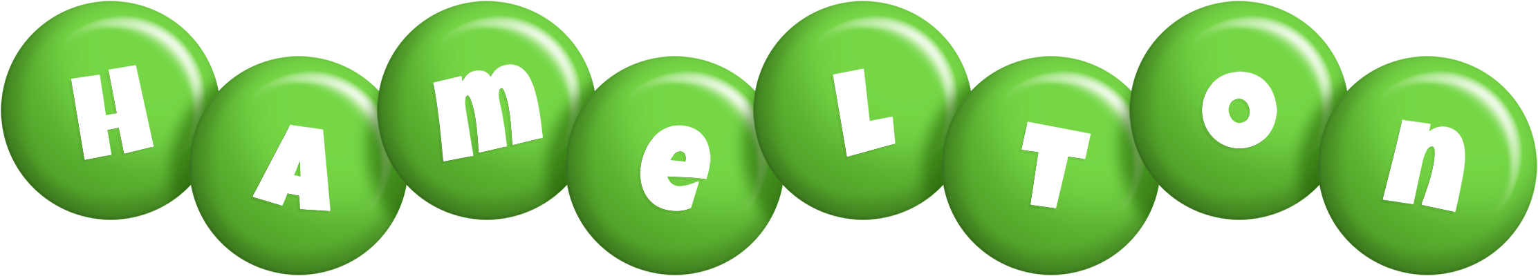 Hamelton candy-green logo