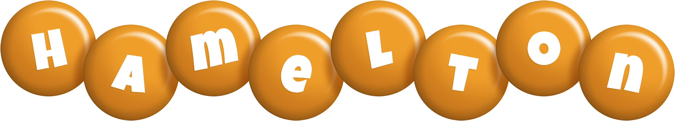 Hamelton candy-orange logo