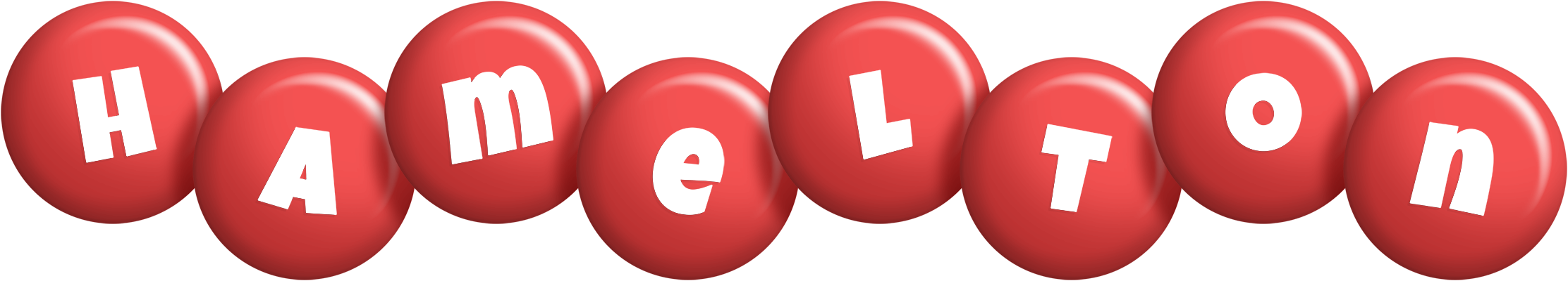Hamelton candy-red logo
