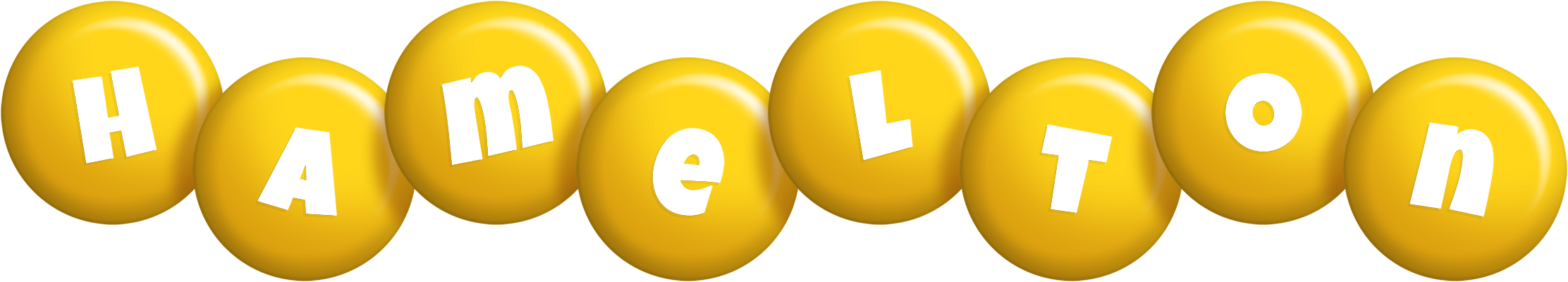 Hamelton candy-yellow logo