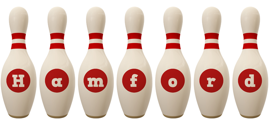 Hamford bowling-pin logo