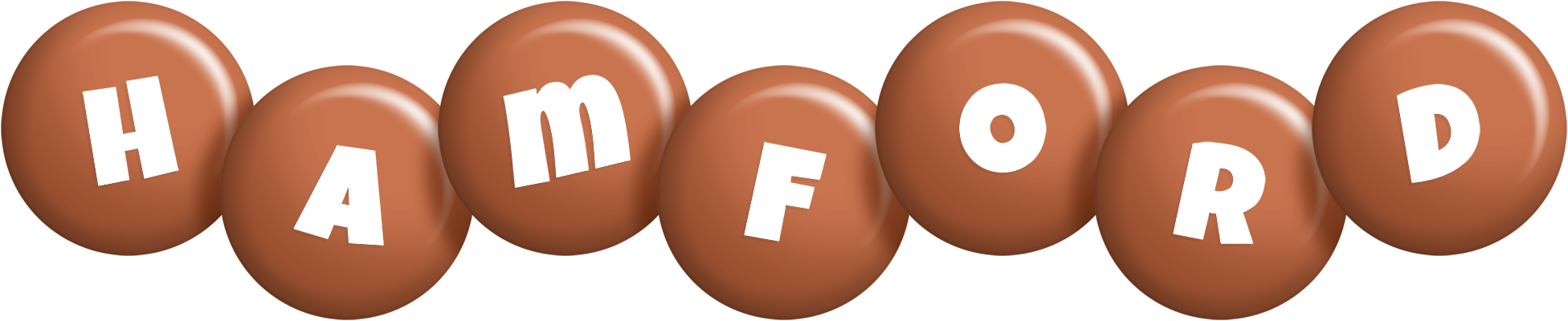 Hamford candy-brown logo